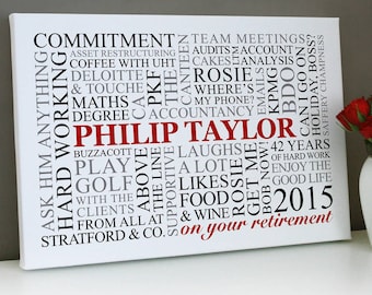 retirement word art etsy
