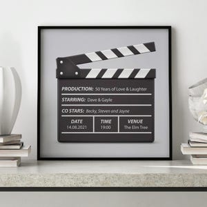 Personalised Film Clapperboard Artwork | Movie Poster | Film Poster