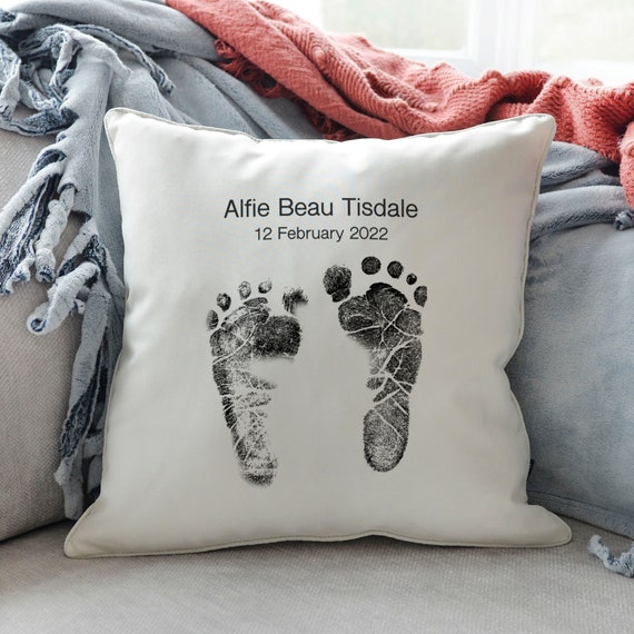Personalised grey cushion deals