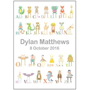 Personalised Animal Alphabet Digital File