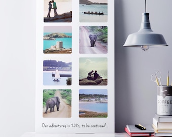 Personalised Photo Collage Portrait Canvas | Photo Montage | Photo Collage | Family Memories