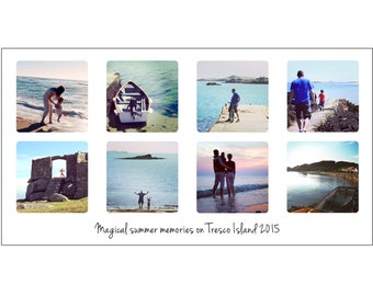 Personalised Photo Collage Landscape Art Digital File