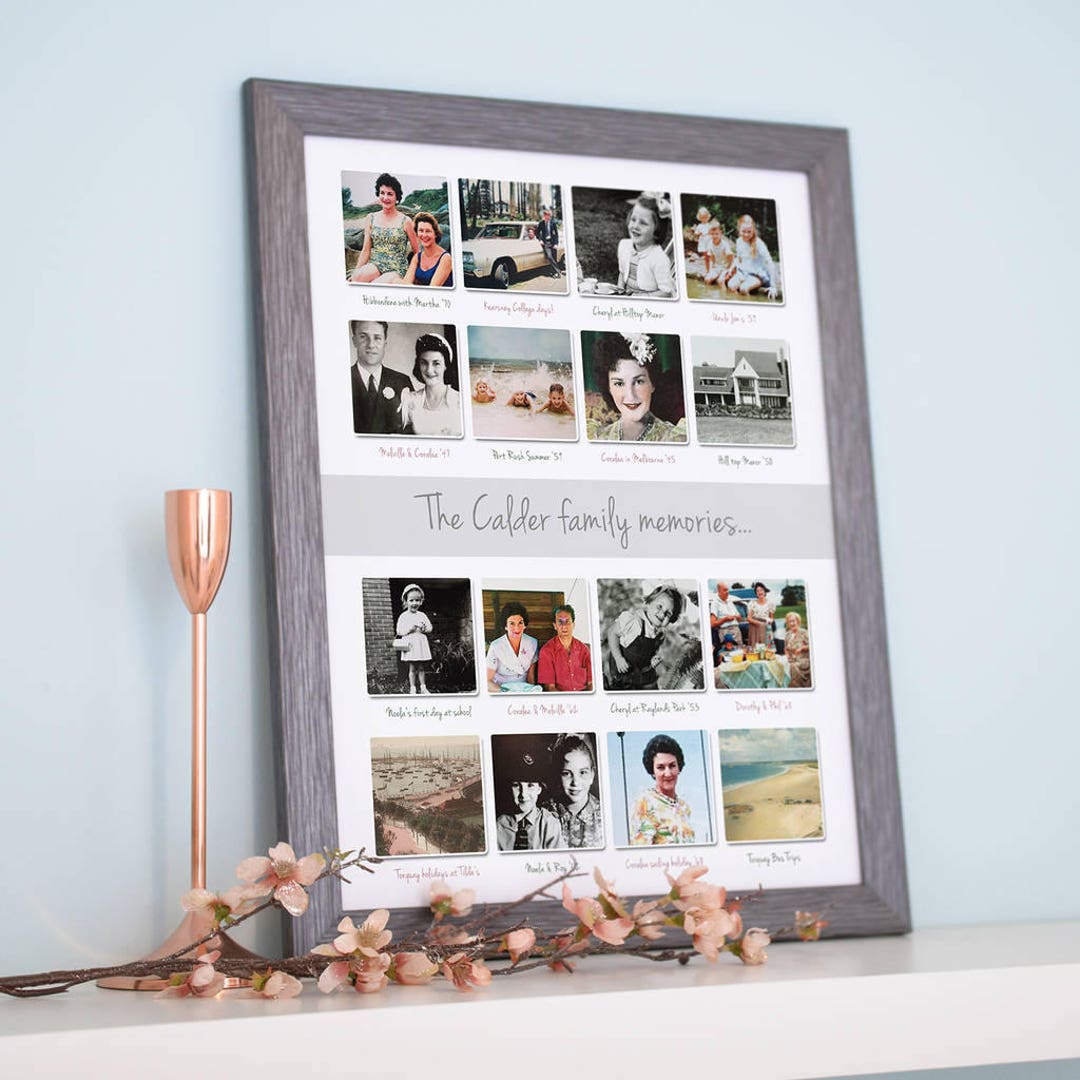 Personalised Past Memories Photo Collage Etsy