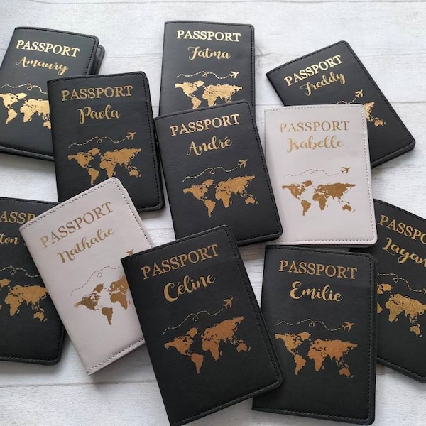 Protège passport personnalisé, étui pour passport, housse passport, pochette passeport