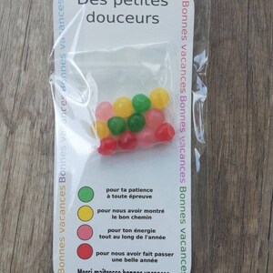 carte merci maitresse bonbons Sans enveloppe