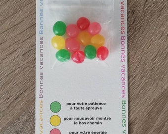 carte merci maitresse bonbons