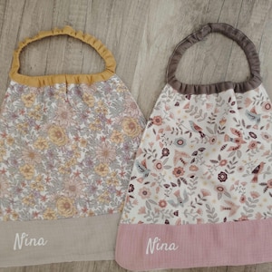 napkin, canteen, elastic bib, kindergarten, personalized