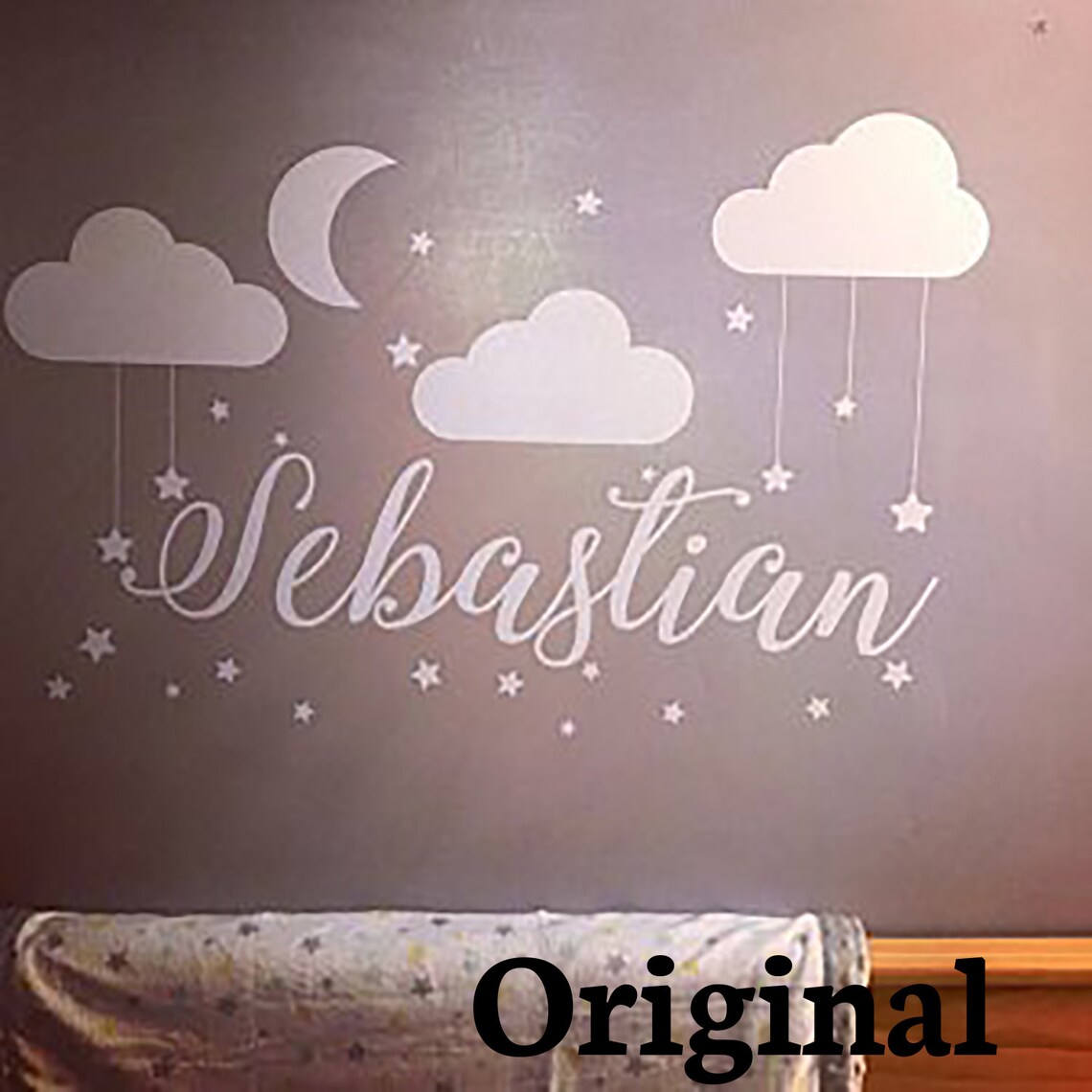 Name Wall Decal Baby Nursery Wall Decal Boy Name for Son's Etsy