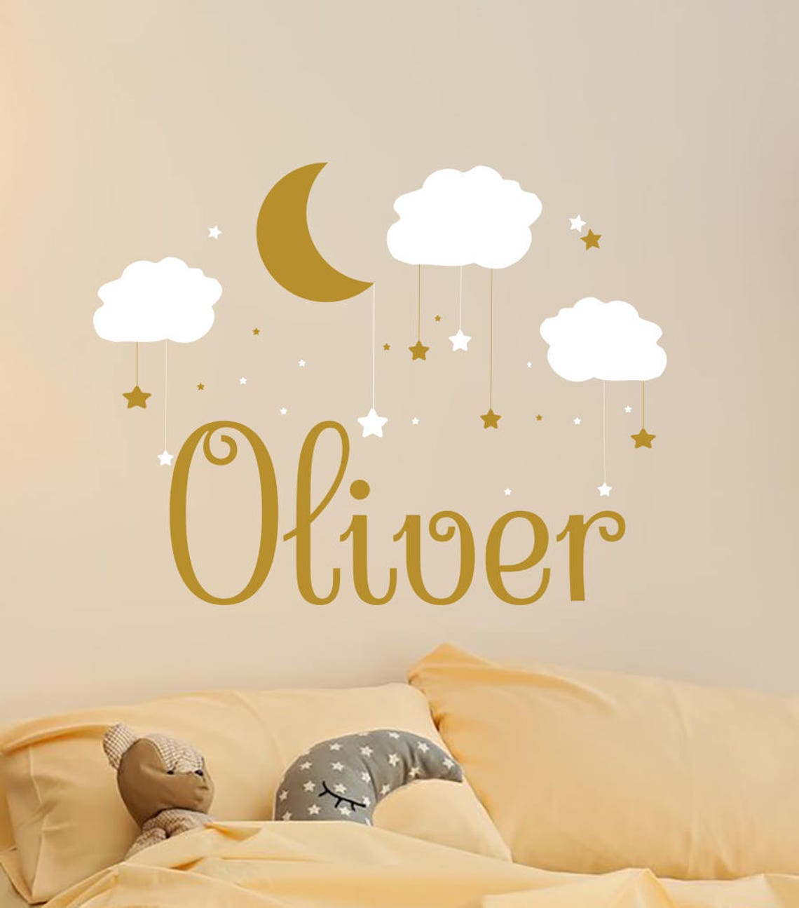 Name Wall Decal Baby Nursery Wall Decal Name Boy Nursery Vinyl - Etsy