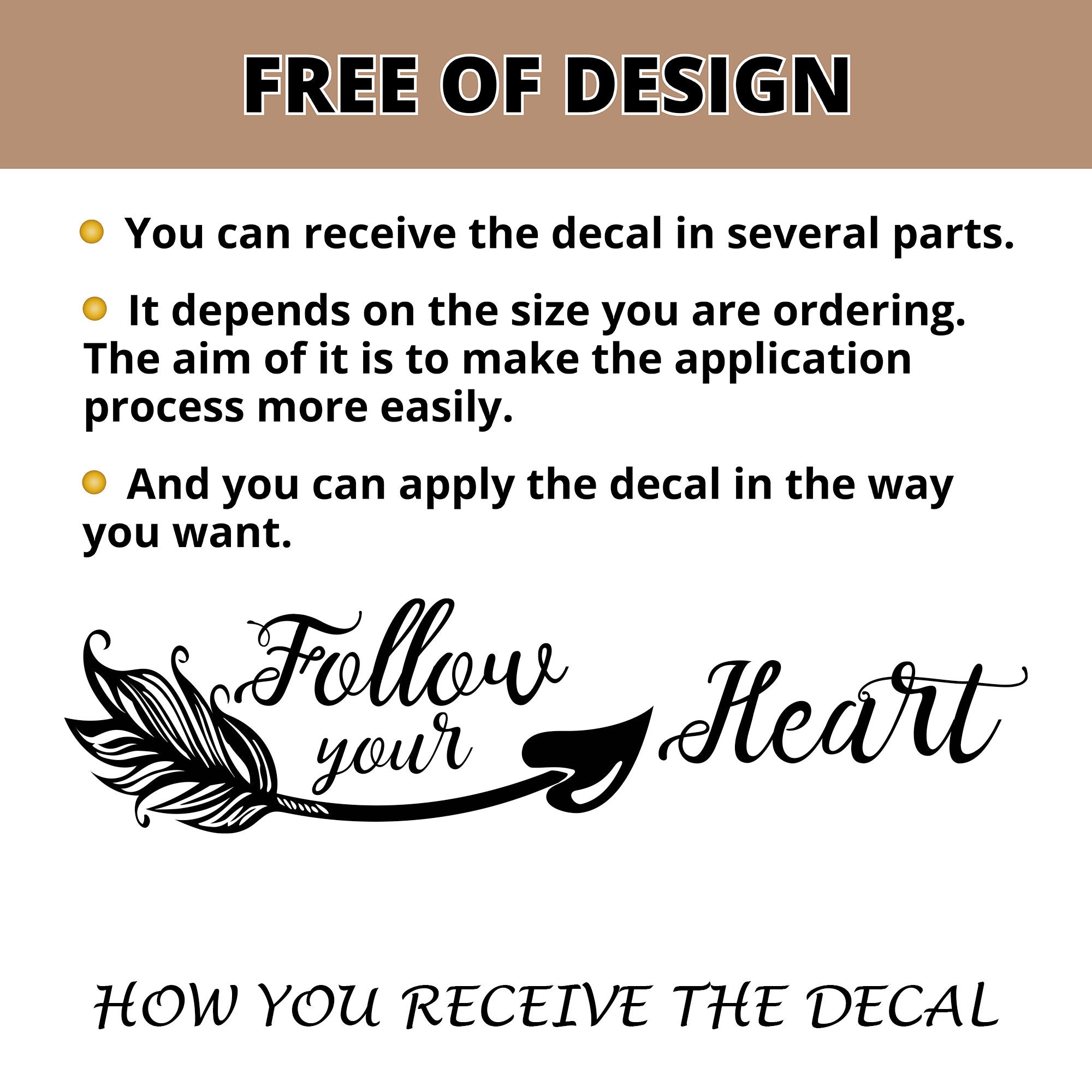 Follow Your Heart Wall Vinyl Decal Nursery Quotes Sticker Bohemian ...