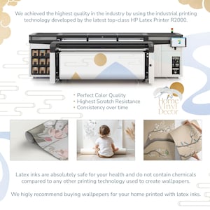 a brochure with a baby sitting in front of a printer