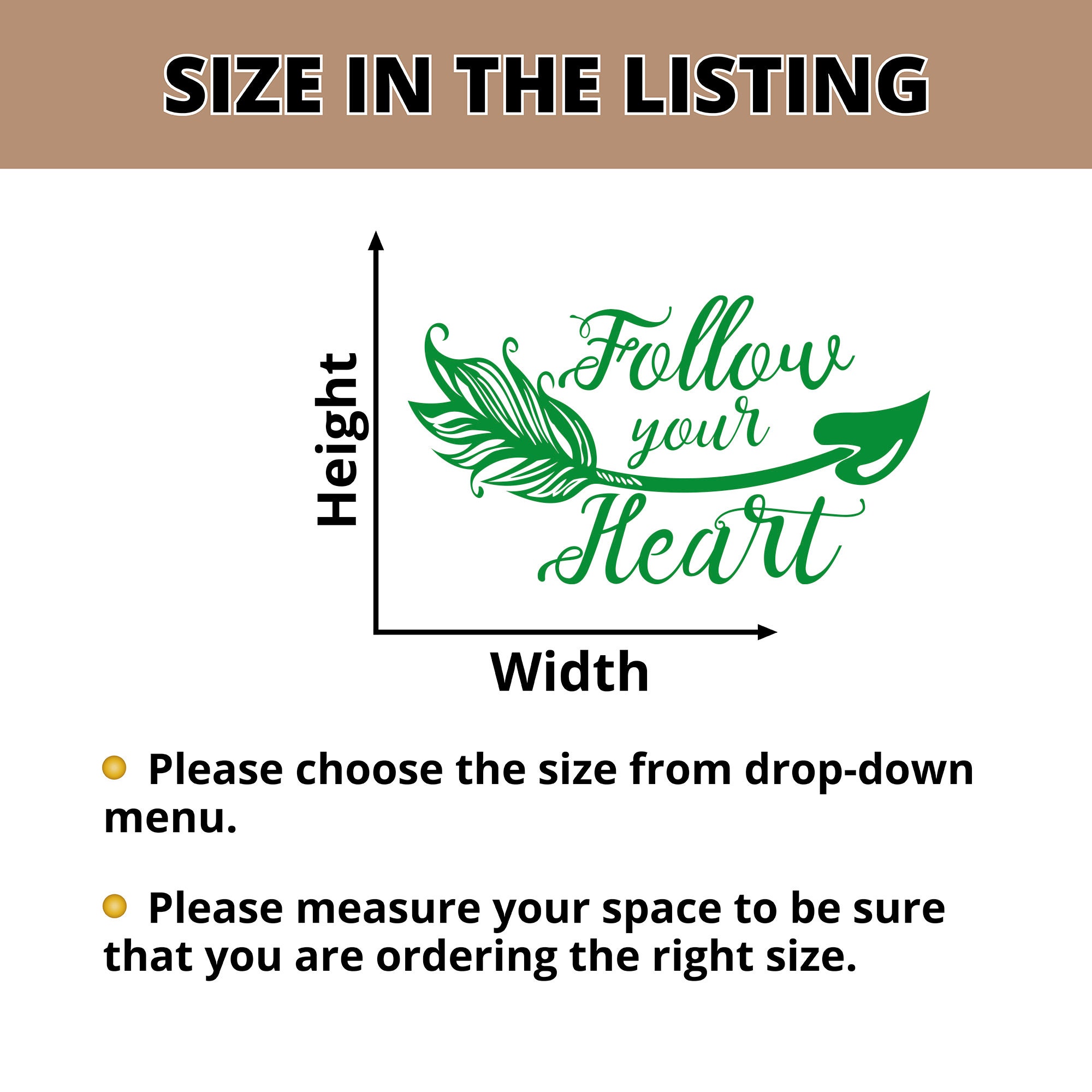 Follow Your Heart Wall Vinyl Decal Nursery Quotes Sticker Bohemian ...