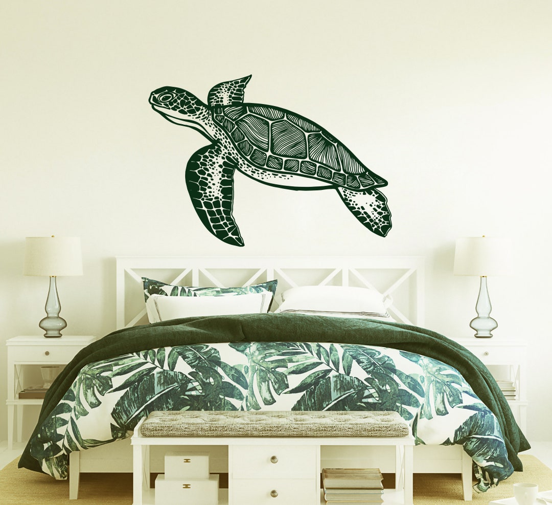 Tartaruga da 12 Pezzi Adesivi Murali per Bagno, Blu Impermeabile Decorativi, Adatto per Vasca, Camera da Letto e Cameretta dei Bambini
