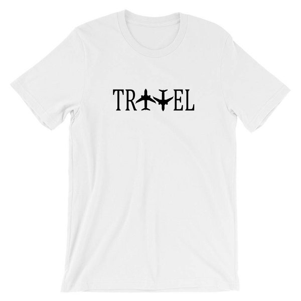 Travel t-shirt t shirt tshirt tee shirt travelling gift unisex world tour pilot funny airplane travelling top womens ladies mens present