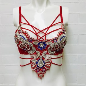 Blingtastic Bustier 32D // Super Sexy Cage Bra // Original and Amazing Carnival Costume
