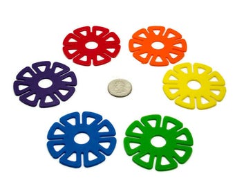Large Daisy Wheel - 2 1/2" Diameter - Bird Sugar Glider Toy Parts Kid's Crafts