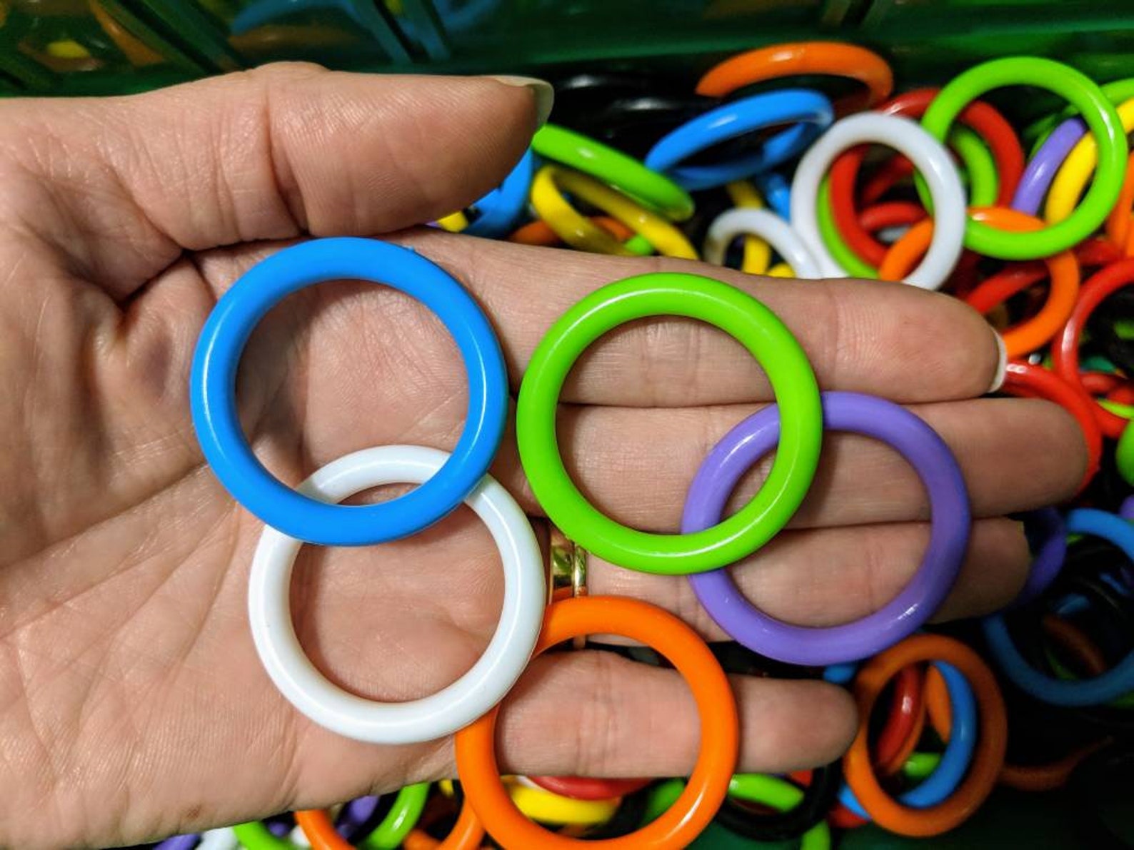 Plastic Rings 1.5 inch Set of 35 Bird Toy Part Sugar Etsy