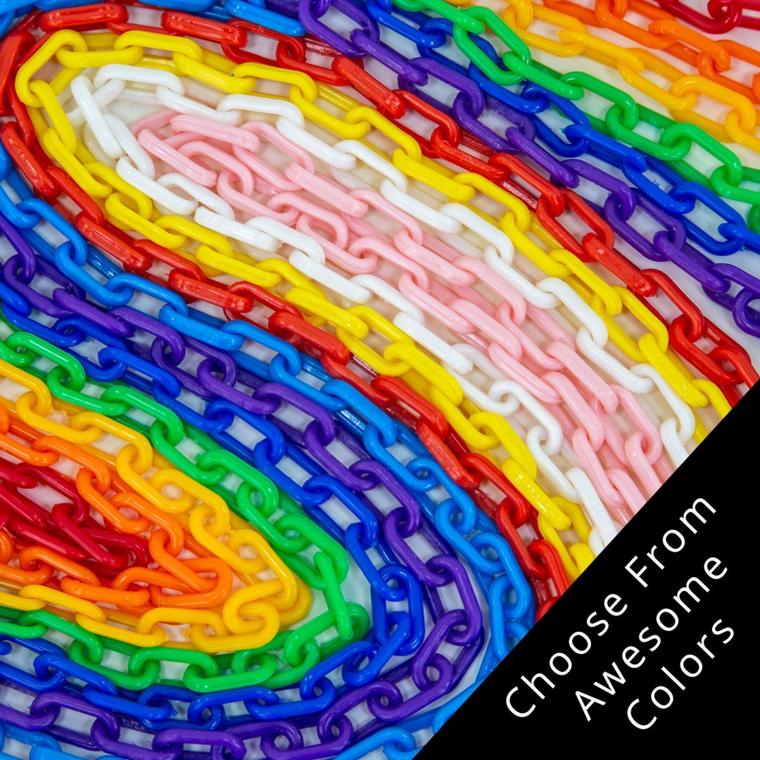 Colorful Plastic Chain: 3/4