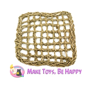 Small Seagrass Mat 7&quot; x 7&quot; - Bird Toy Part