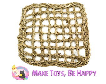 Small Seagrass Mat 7" x 7" - Bird Toy Part