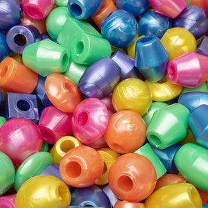 24 Jumbo Pearl Beads for Bird Toys, Kids Crafts, Sugar Glider Enrichment, Lacing