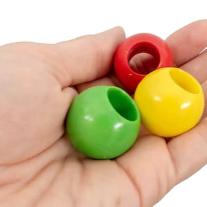 Large Round Bead 1 1/8 24 Pieces Big Beads Bird Toy Part Sugar Glider Toy Part image 1