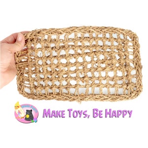 Seagrass Mat 12&quot; x 7&quot; - Bird Toy Part