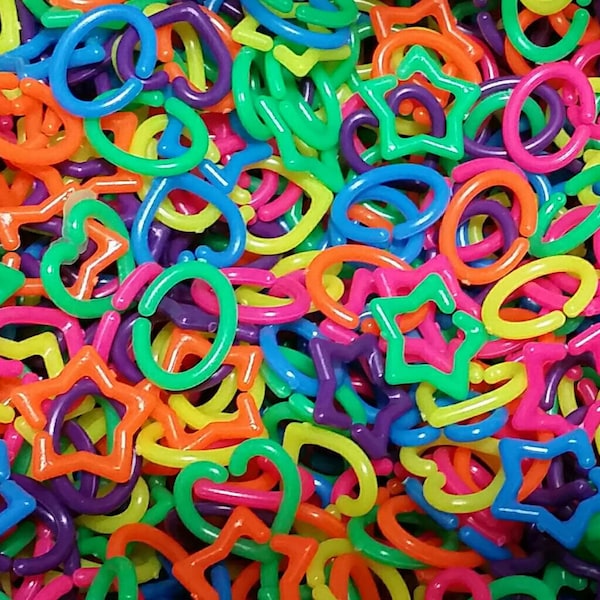 Bulk 500 Pack Mini Links - Pick A Color - Sugar Glider, Bird Toy Parts