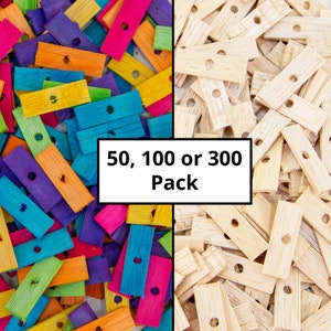 Super Thin Balsa Shorties Bundle - Colored - Bird Toy Parts