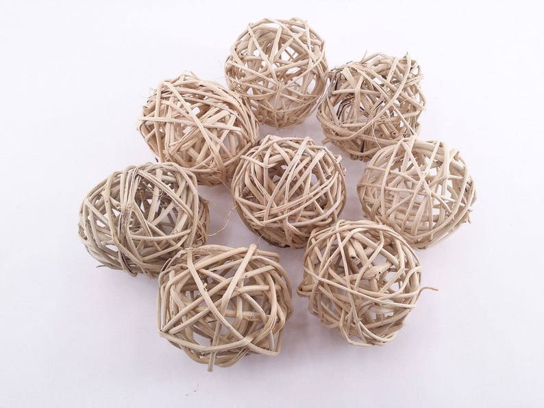 Medium Vine Balls Bulk Set of 50 Natural Bird Toy Part Etsy