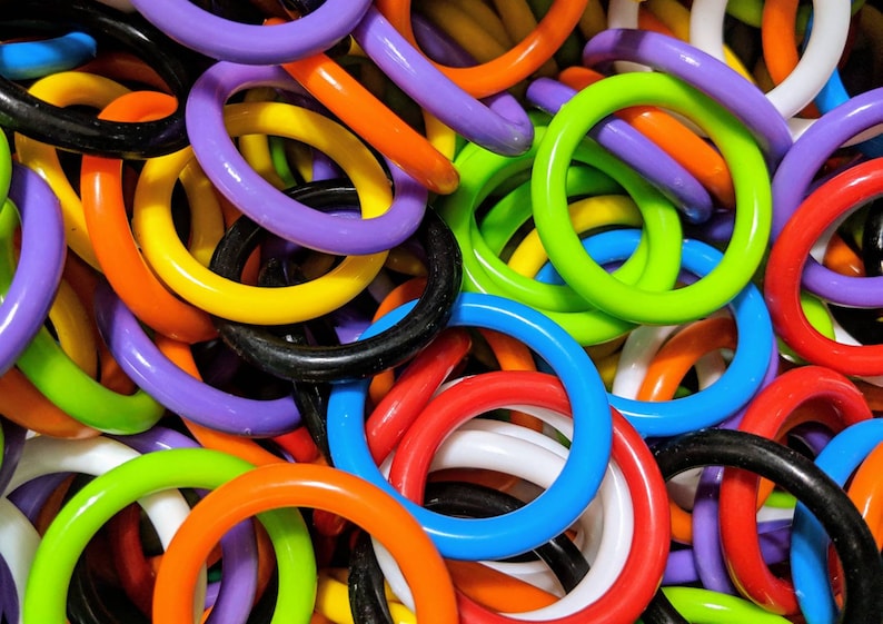 Plastic Rings 1.5 Inch Set of 35 Bird Toy Part Sugar Etsy