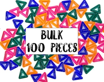 1" Plastic Triangle (100 Pieces) BULK - Bird Toy Parts