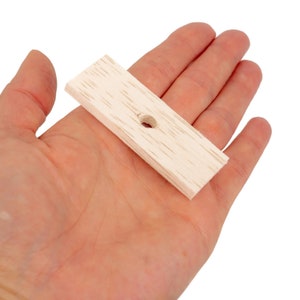 Natural Balsa Slats Bundle  -  2 5/8&quot; x 1&quot; x 3/16&quot;  - Bird Toy Part, Easy to Chew
