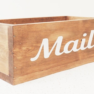 letter holder, wooden letter rack, mail box, post tray, hall tidy, hall decor, entryway caddy, rustic decor, desk decor, wood box, mail box