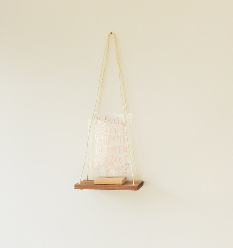 Floating Wall Shelf Hanging Shelves Dorm Decor Hygge Etsy