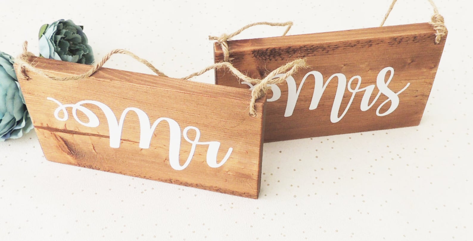 Mr and Mrs Signs Rustic Wedding Signs Chair Signs Hanging | Etsy UK