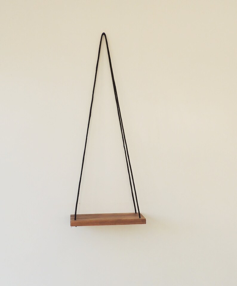Black Shelves Hanging Shelf Small Shelving Gallery Wall Etsy