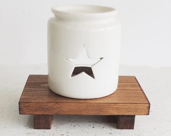 wooden table riser, dispaly stand, kitchen decor