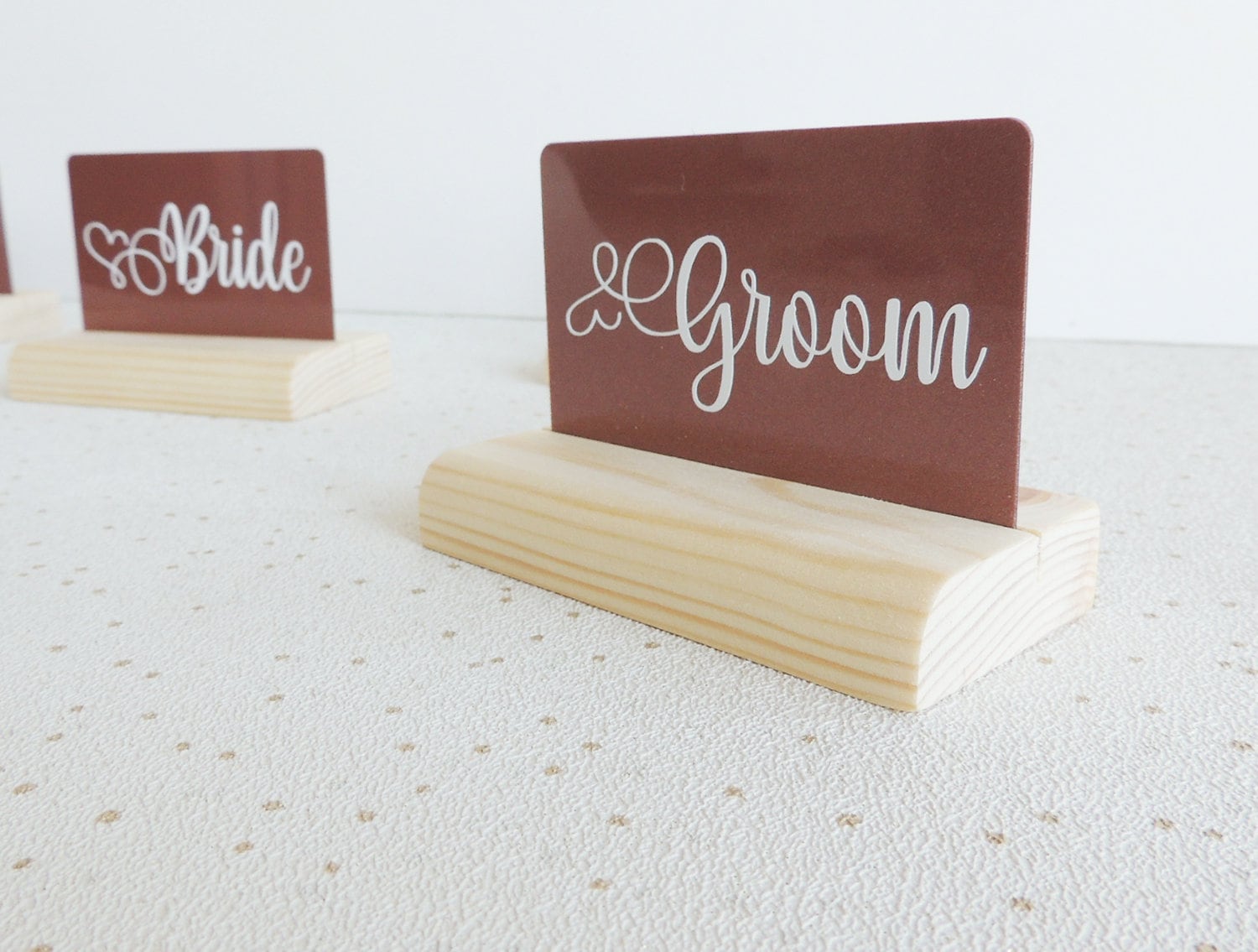 10 Wedding Place Card Holders Table Name Holders Wooden Etsy