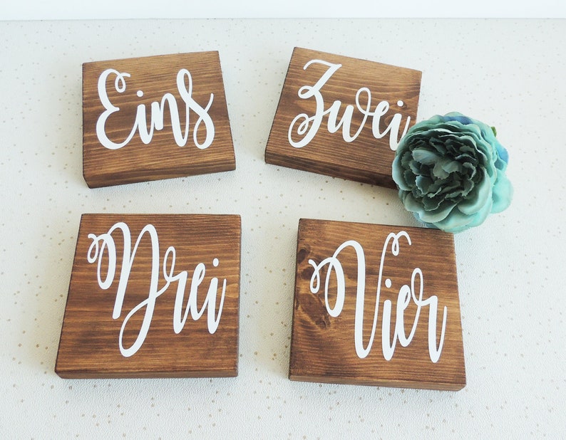 German table number, wedding table, rustic wedding decor, barn signs, table plan, wedding numbers, seating plan, numbers for tables. germany image 4