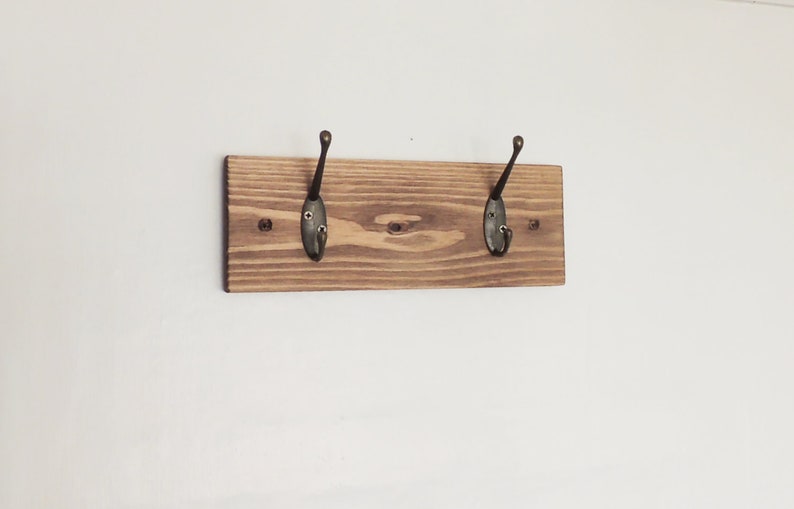 double coat rack, entryway hooks, his and hers, coat hooks, hallway storage, command center, mud room organiser, hooks for front door image 7