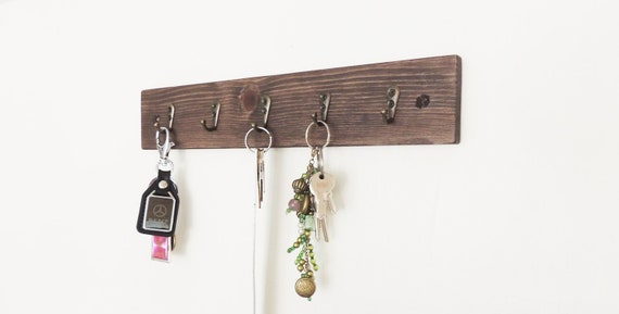 Wooden Key Holder, Entryway Hanger, Hall Tidy, Rustic Hall Decor, Wood Hook  Display, Hall Hook, Key Storage, Wall Hooks, Wooden Wall Hook 