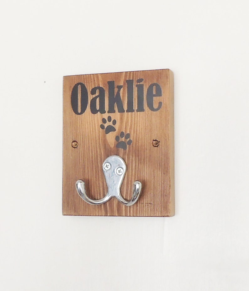 Personalised Dog Hook Lead Storage Collar Hook Leash Etsy