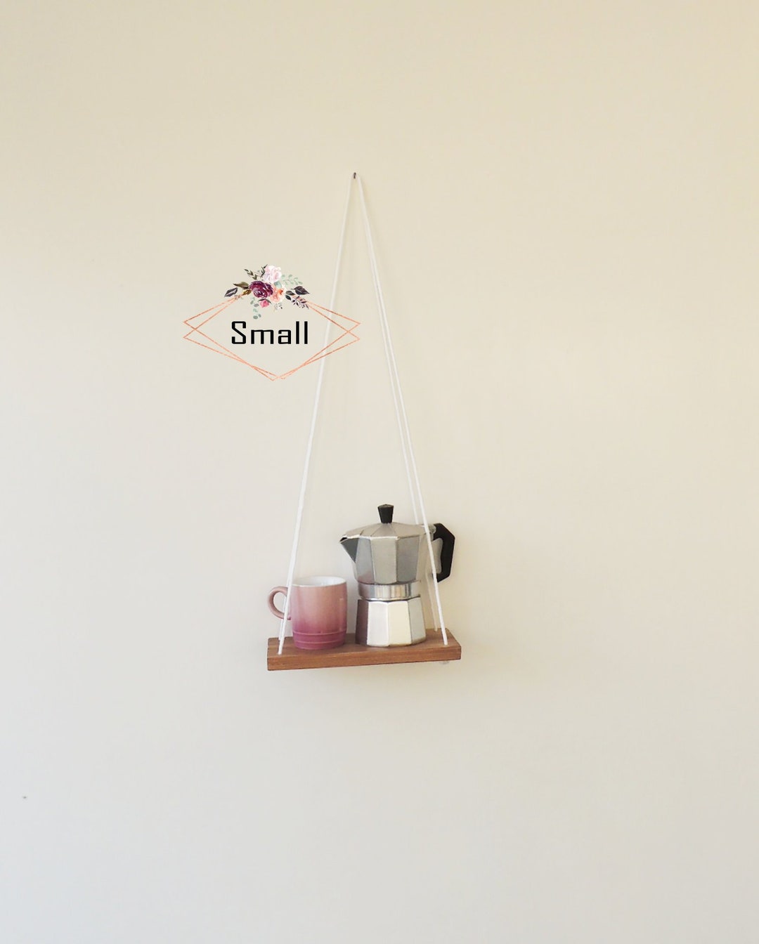 White Shelves, Hanging Shelf, Small Shelving, Gallery Wall Pieces