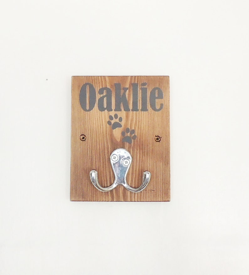 Personalised Dog Hook Lead Storage Collar Hook Leash Etsy