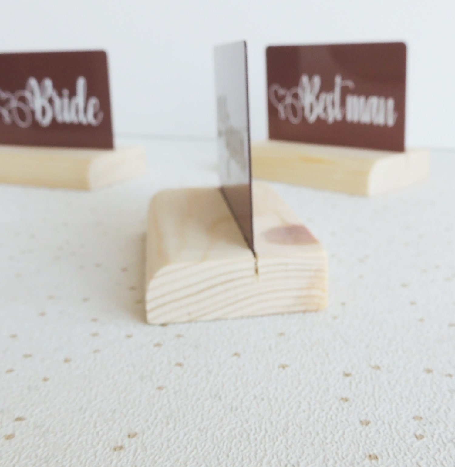 10 Wedding Place Card Holders Table Name Holders Wooden Etsy