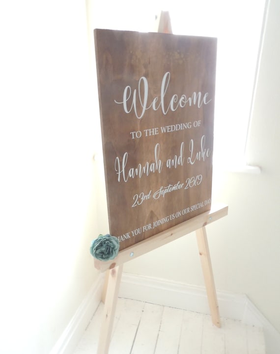 Wood Easel Stand for Wedding Sign, Picture Photo Display Easel