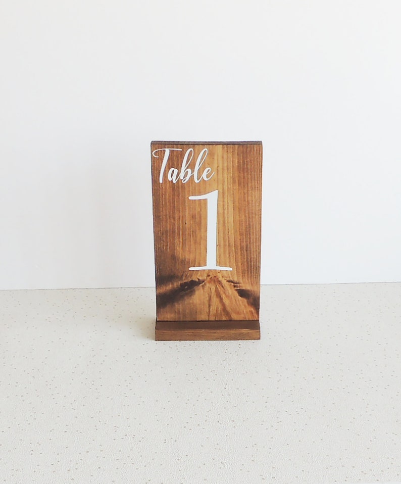 Large Table Numbers Freestanding Numbers Wedding Table Etsy UK