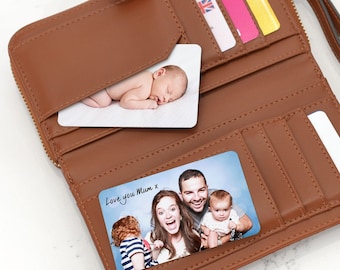 Personalised Wallet Or Purse Photo Cards