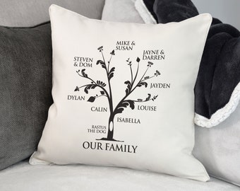 Personalised Family Tree Cushion